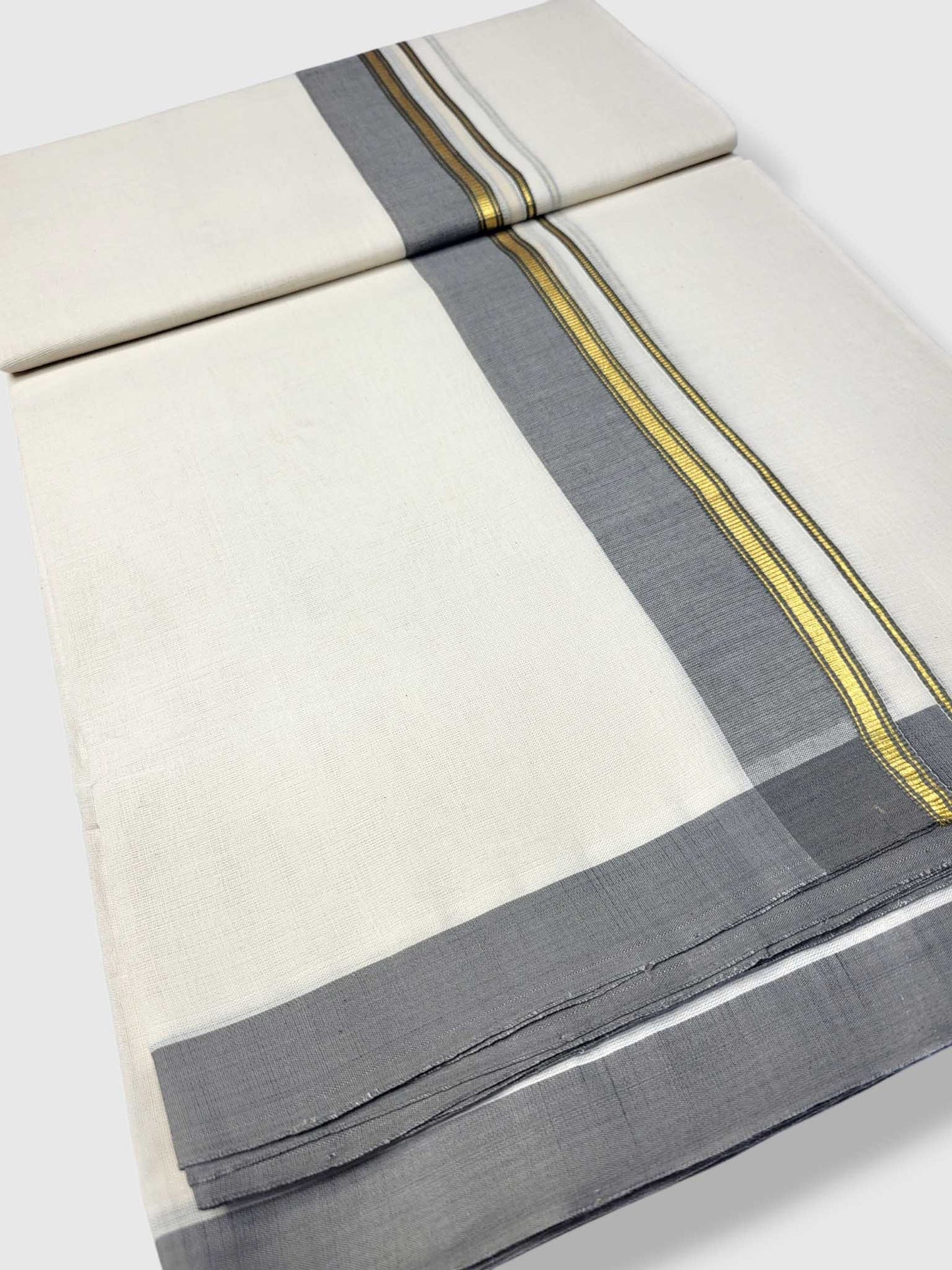 Kerala Balaramapuram Pure Cotton Handloom Mundu/Dhoti