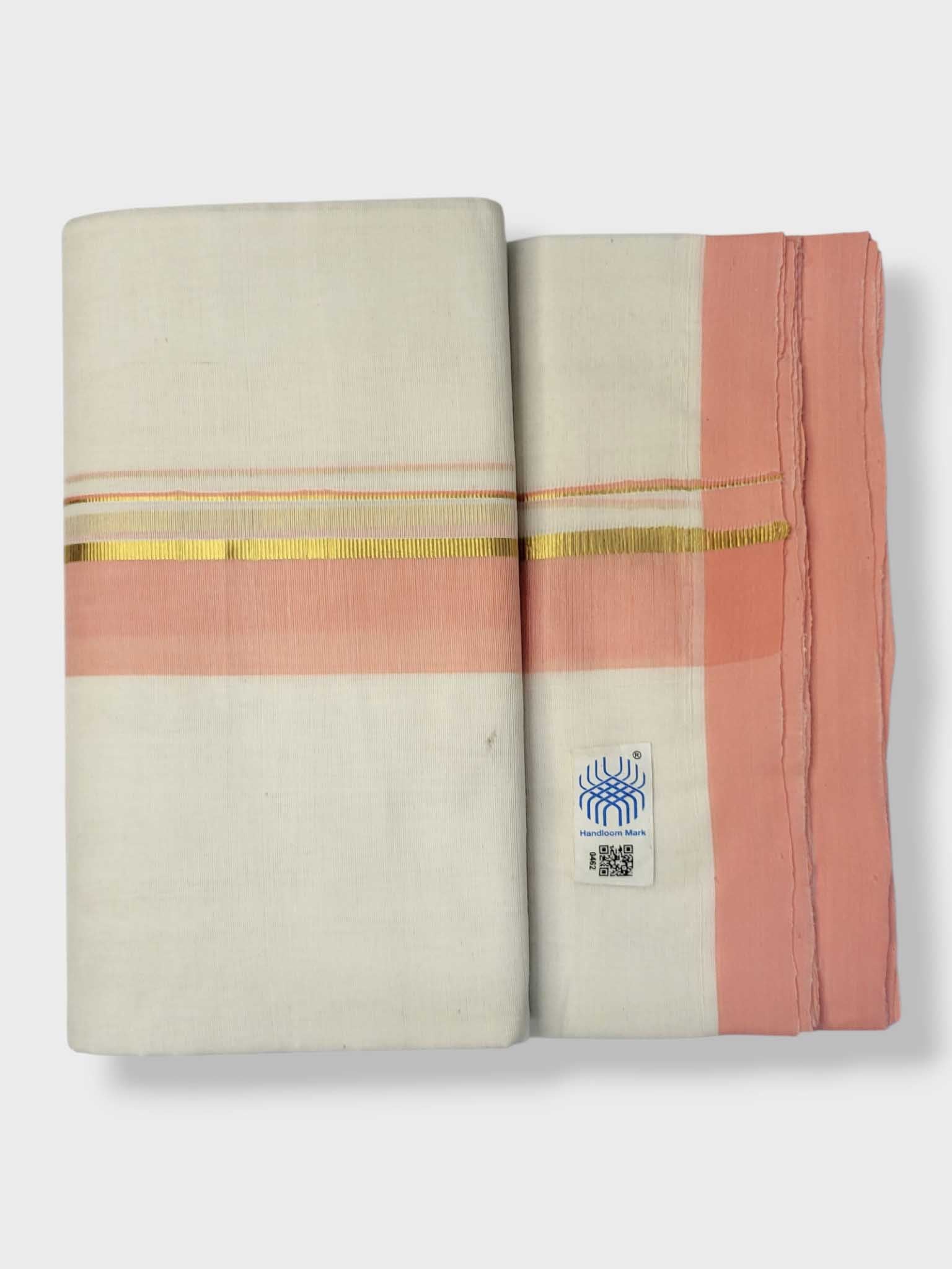 Kerala Balaramapuram Pure Cotton Handloom Mundu/Dhoti
