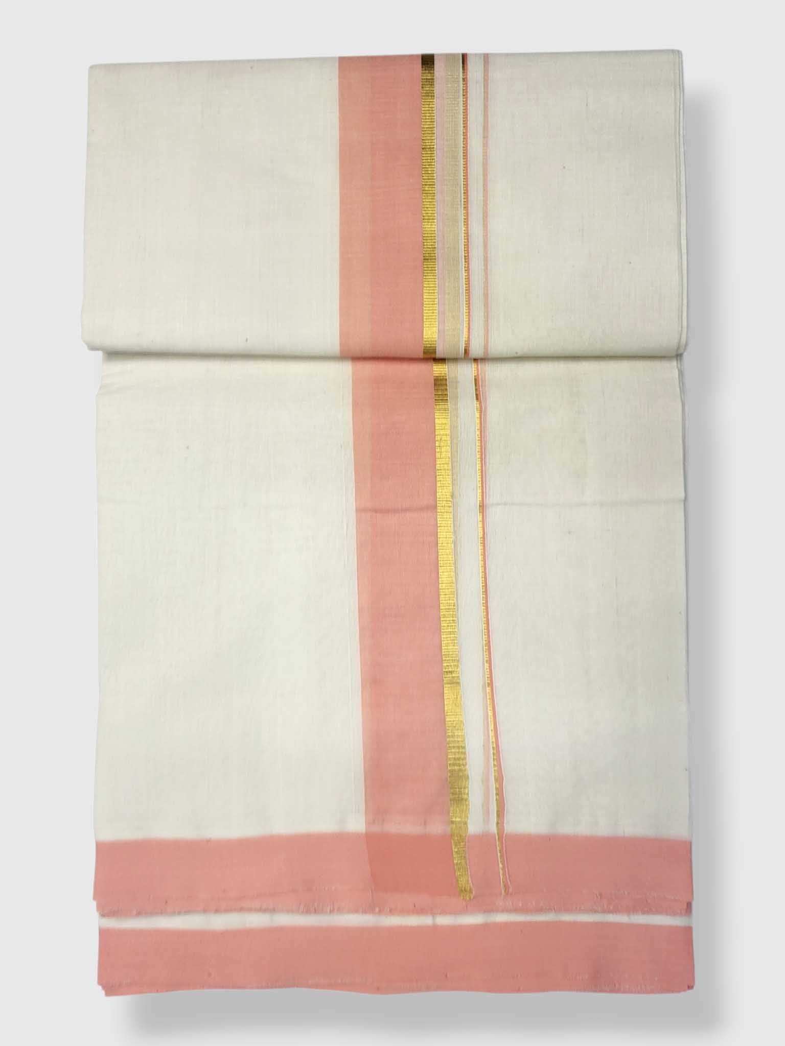 Kerala Balaramapuram Pure Cotton Handloom Mundu/Dhoti