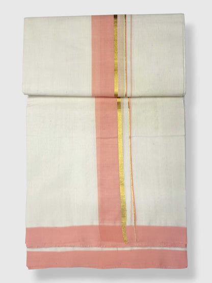 Kerala Balaramapuram Pure Cotton Handloom Mundu/Dhoti