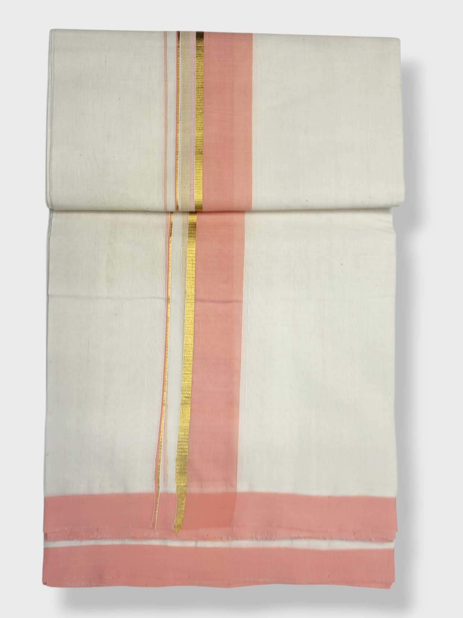 Kerala Balaramapuram Pure Cotton Handloom Mundu/Dhoti