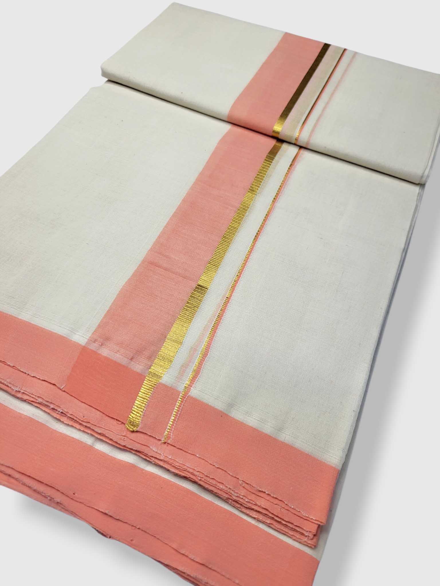 Kerala Balaramapuram Pure Cotton Handloom Mundu/Dhoti