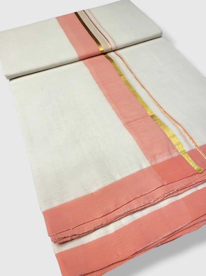 Kerala Balaramapuram Pure Cotton Handloom Mundu/Dhoti