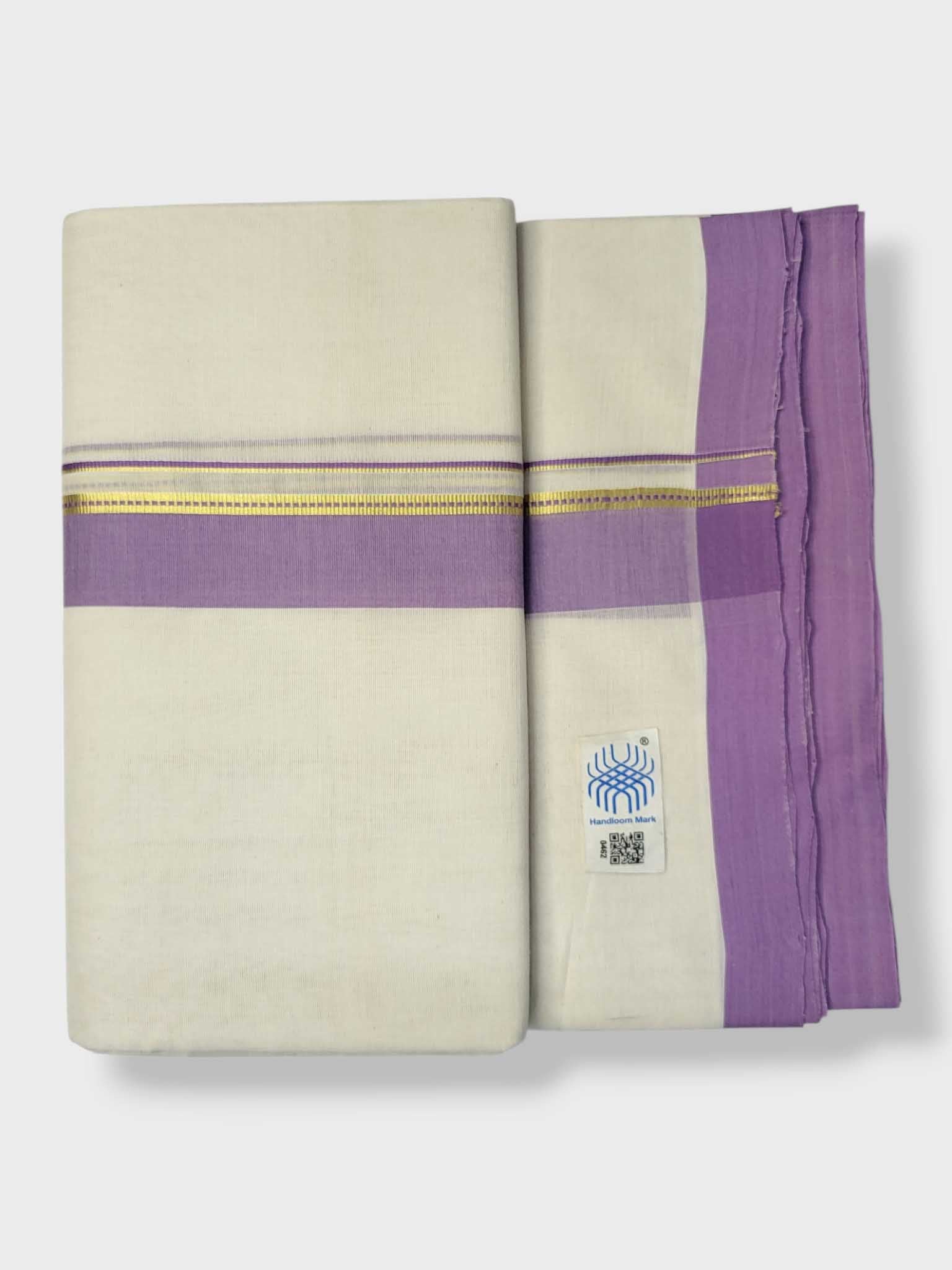 Kerala Balaramapuram Pure Cotton Handloom Mundu/Dhoti