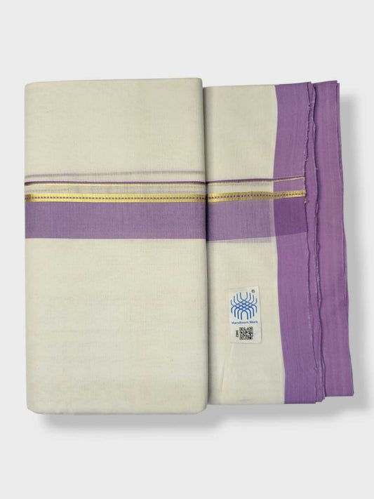 Kerala Balaramapuram Pure Cotton Handloom Mundu/Dhoti