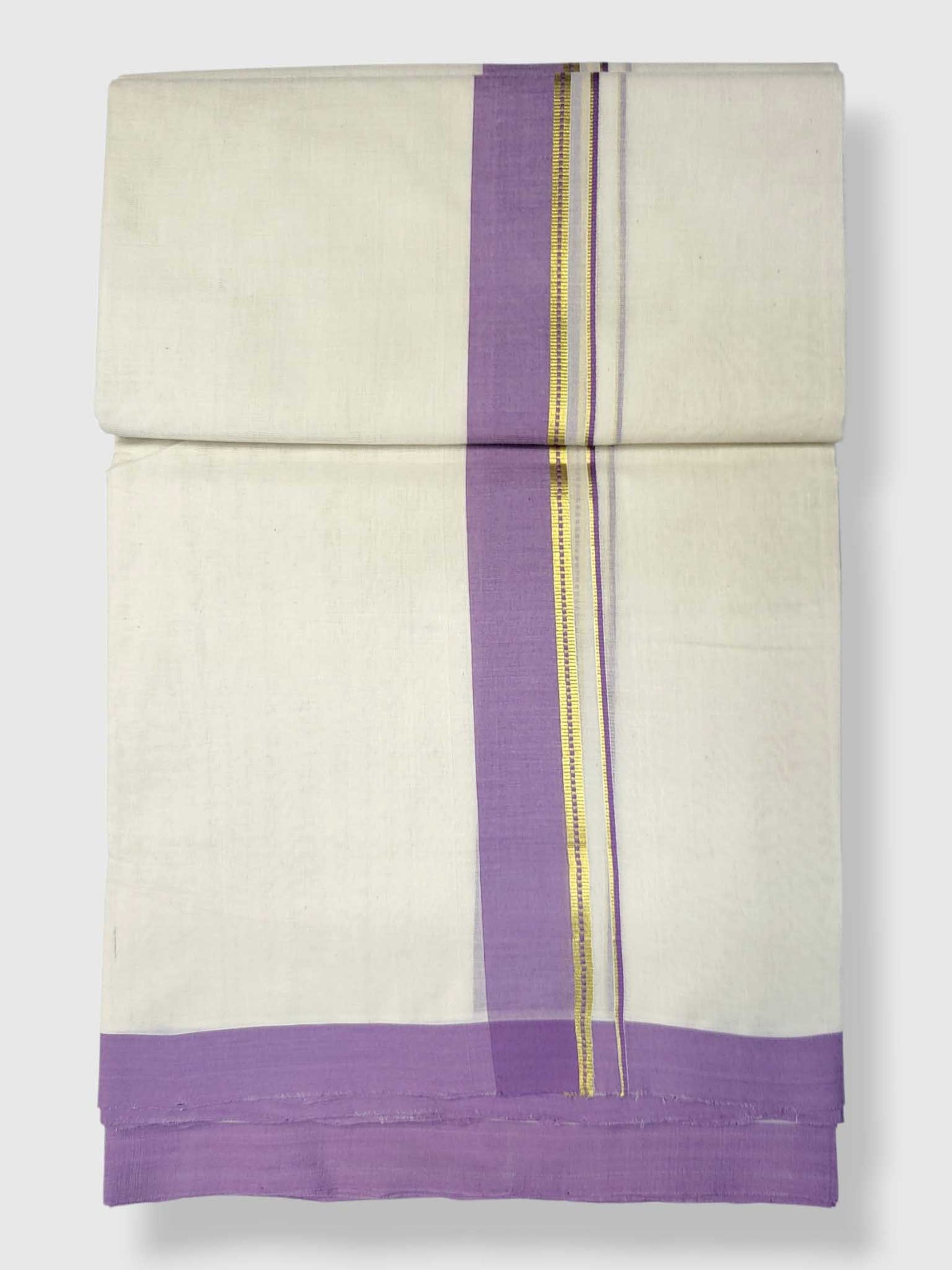 Kerala Balaramapuram Pure Cotton Handloom Mundu/Dhoti