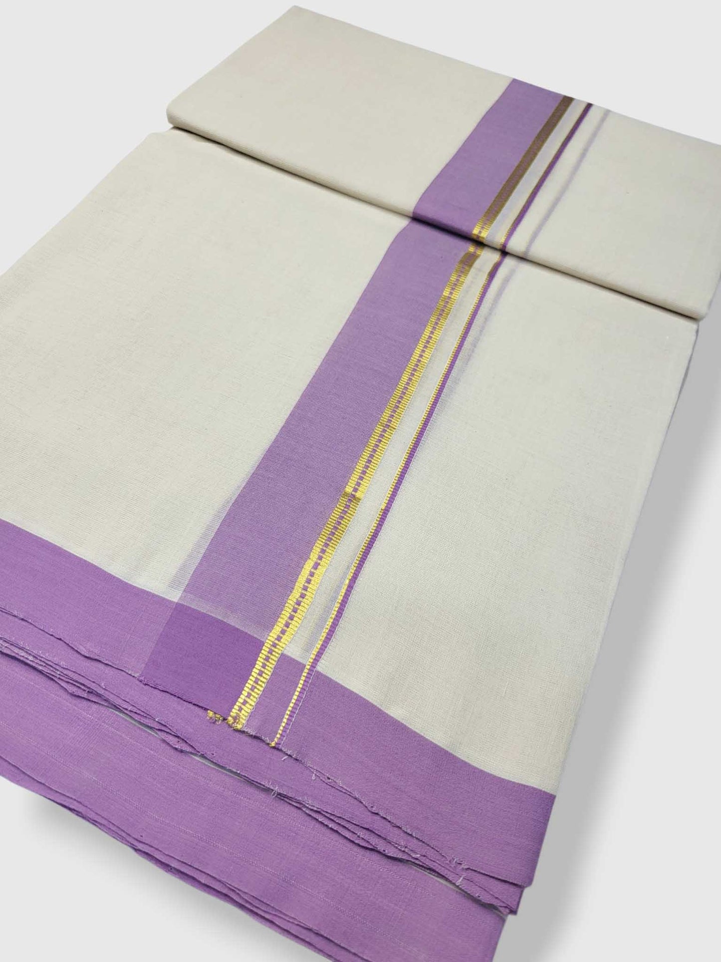 Kerala Balaramapuram Pure Cotton Handloom Mundu/Dhoti