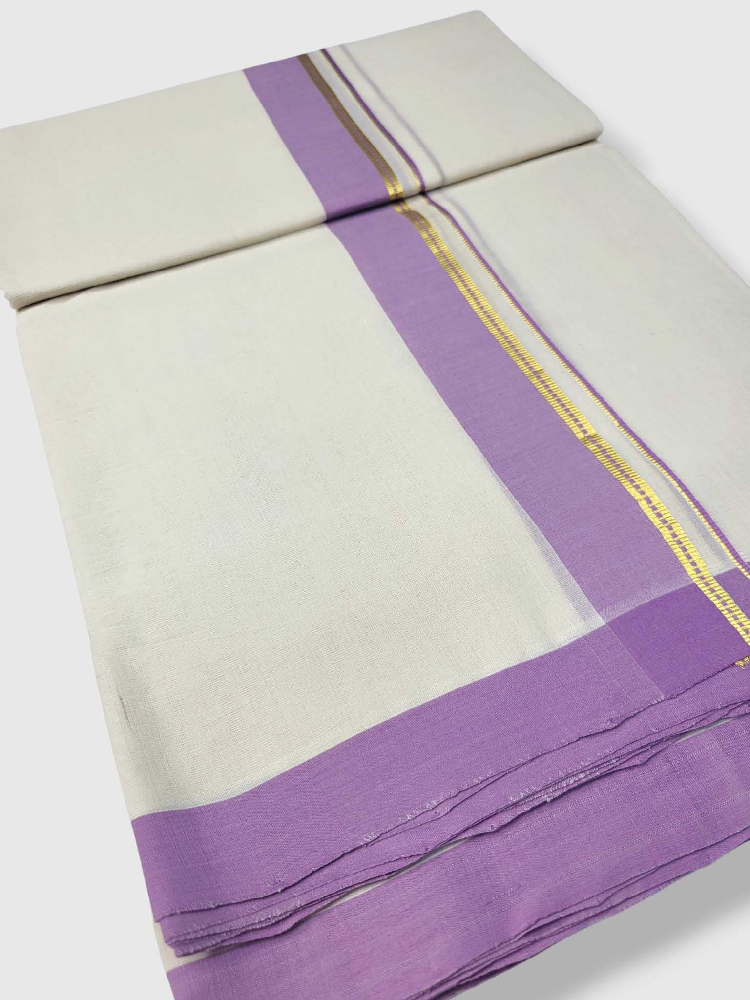 Kerala Balaramapuram Pure Cotton Handloom Mundu/Dhoti