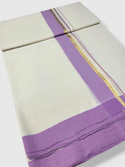 Kerala Balaramapuram Pure Cotton Handloom Mundu/Dhoti