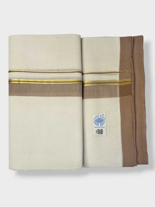 Kerala Balaramapuram Pure Cotton Handloom Mundu/Dhoti