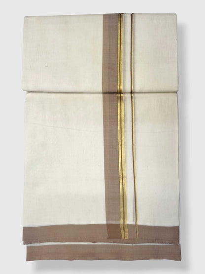 Kerala Balaramapuram Pure Cotton Handloom Mundu/Dhoti