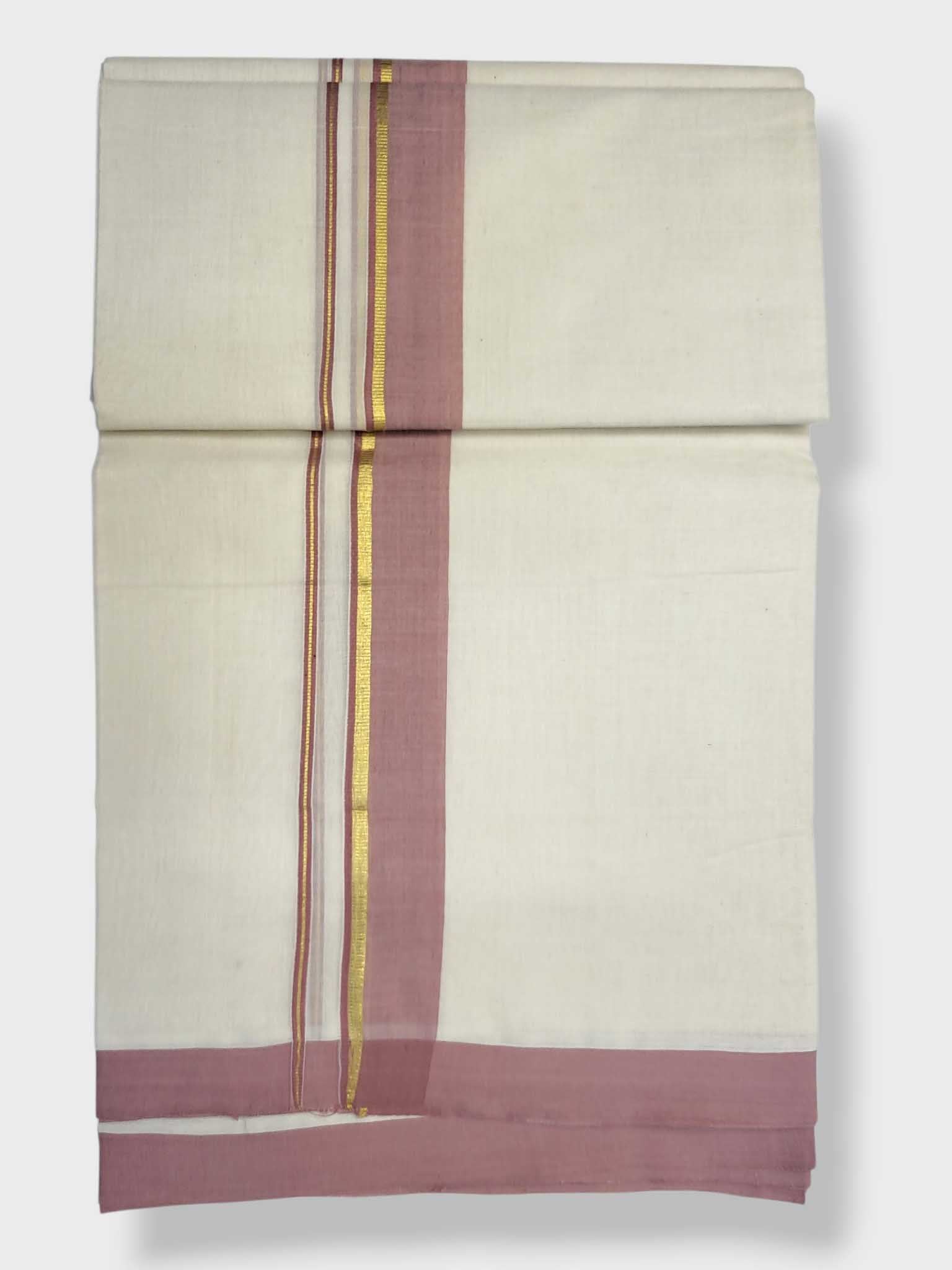 Kerala Balaramapuram Pure Cotton Handloom Mundu/Dhoti