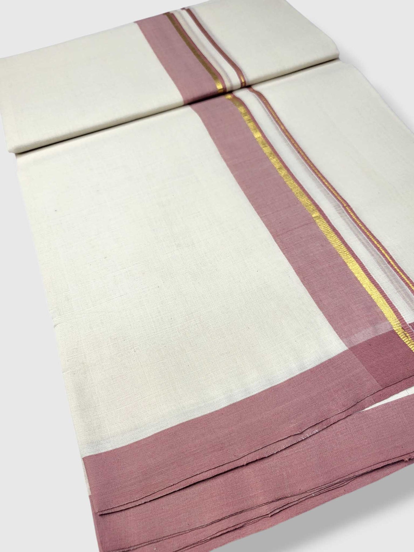 Kerala Balaramapuram Pure Cotton Handloom Mundu/Dhoti
