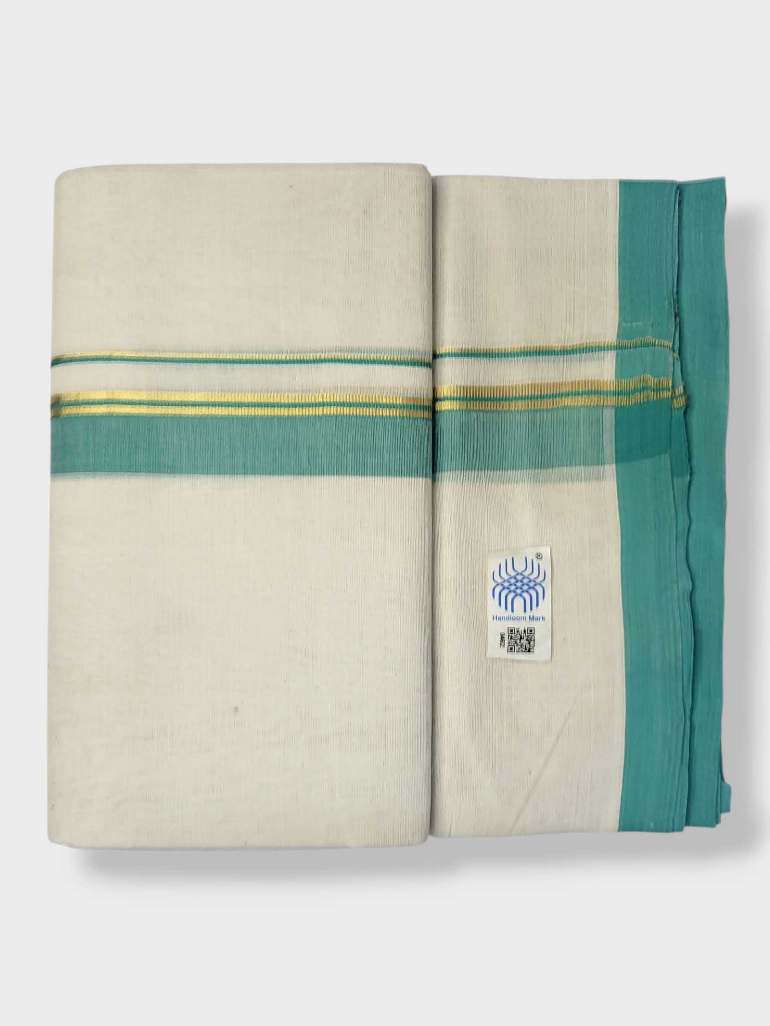 Kerala Balaramapuram Pure Cotton Handloom Mundu/Dhoti