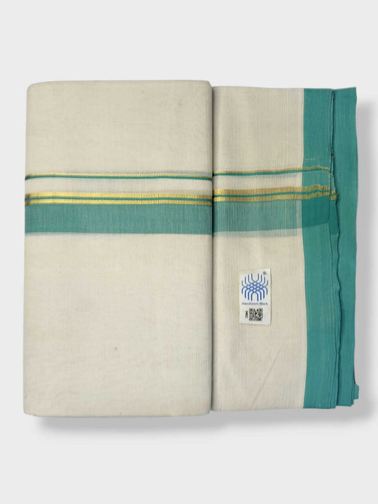 Kerala Balaramapuram Pure Cotton Handloom Mundu/Dhoti
