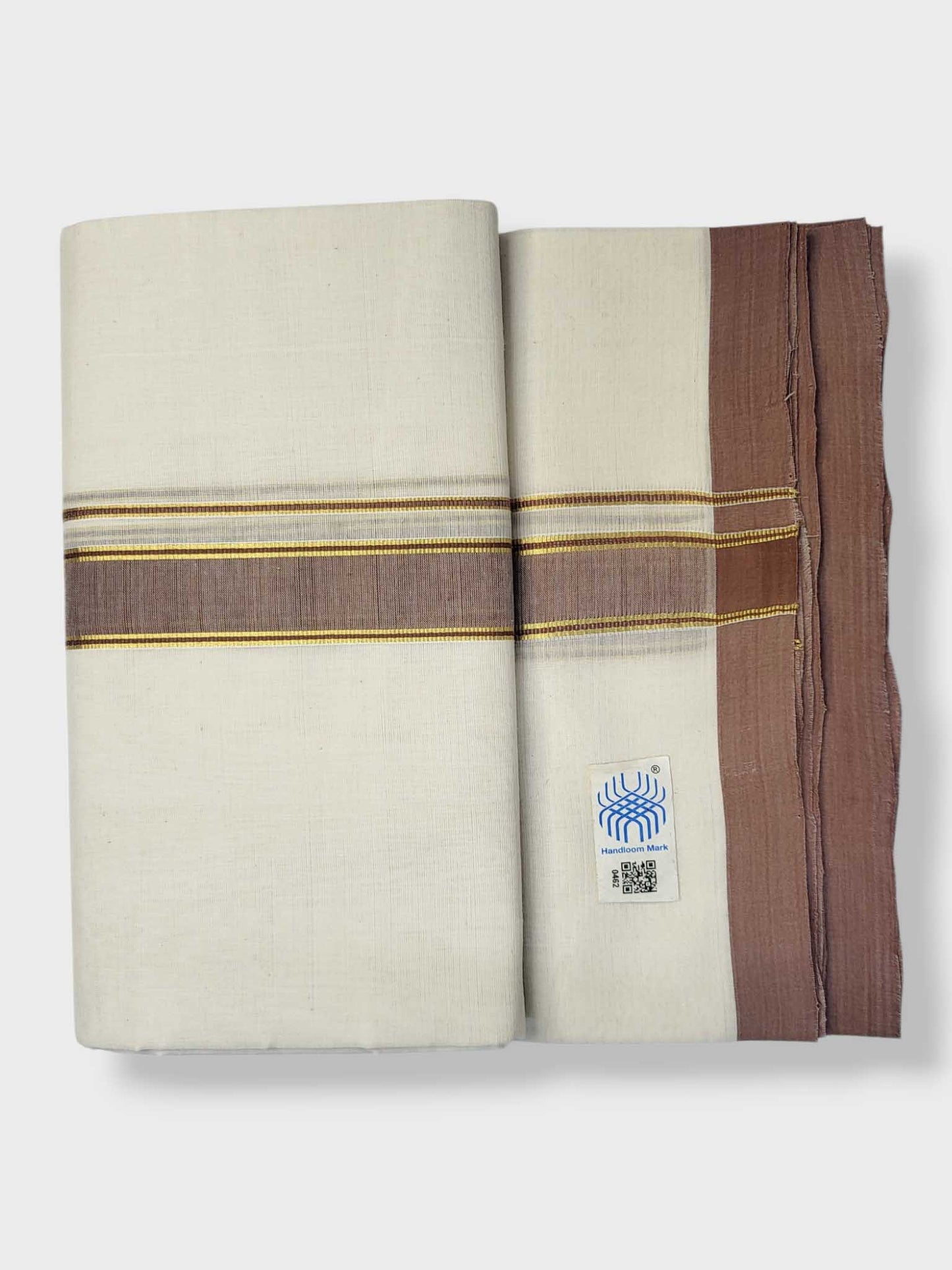 Kerala Balaramapuram Pure Cotton Handloom Mundu/Dhoti