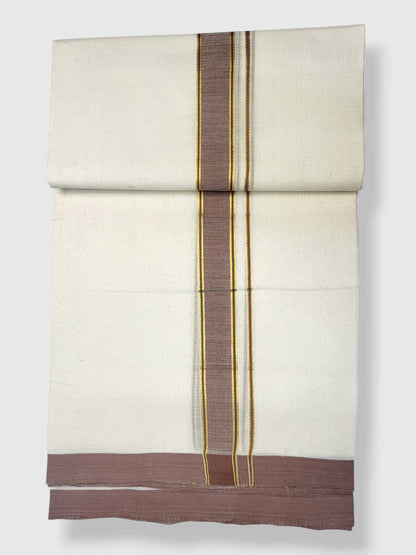 Kerala Balaramapuram Pure Cotton Handloom Mundu/Dhoti