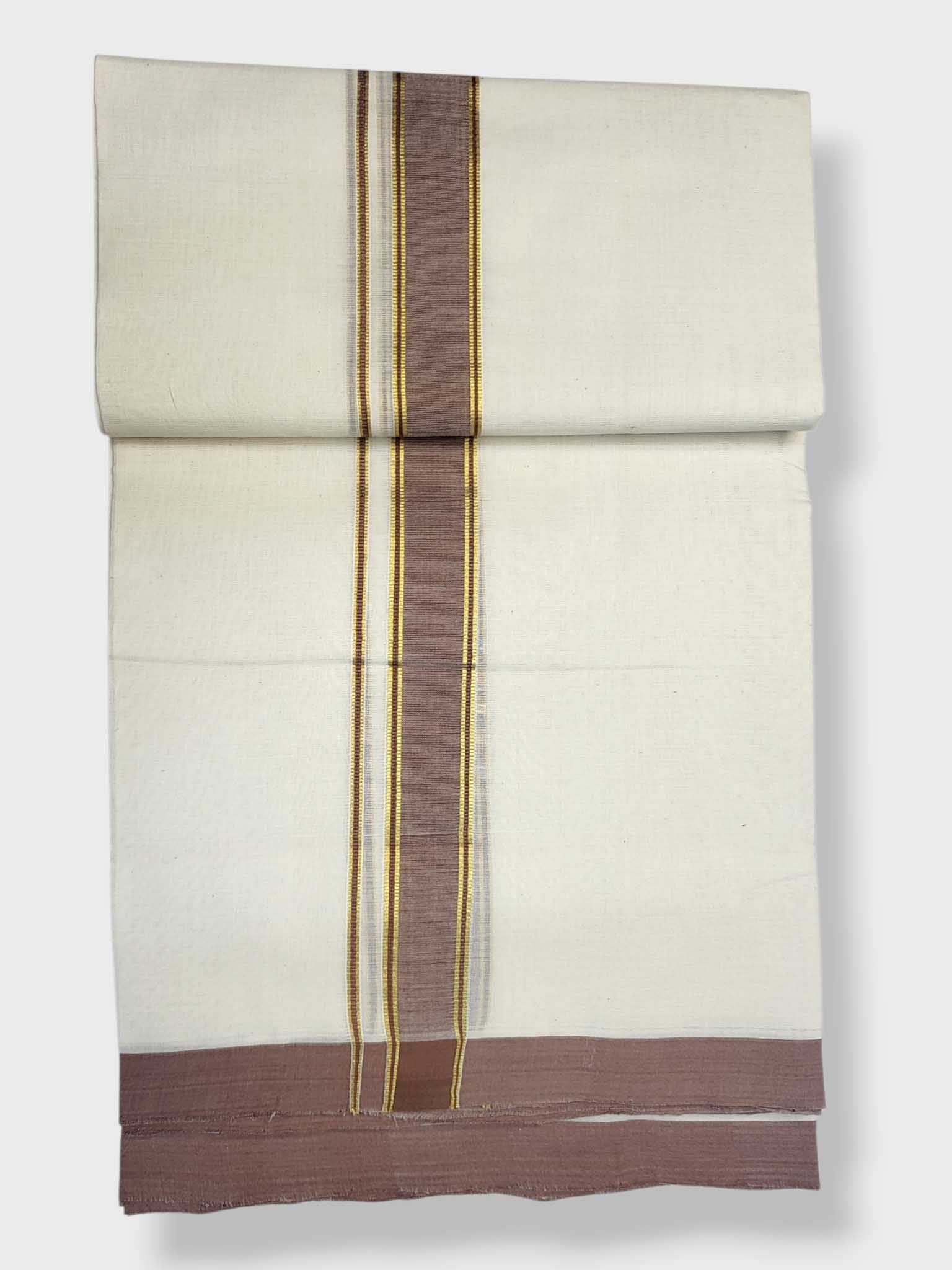 Kerala Balaramapuram Pure Cotton Handloom Mundu/Dhoti