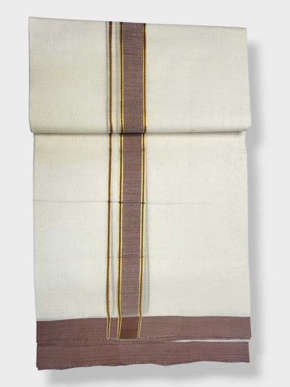 Kerala Balaramapuram Pure Cotton Handloom Mundu/Dhoti