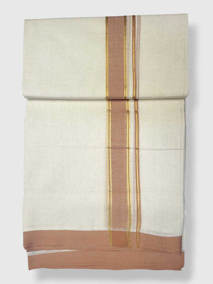 Kerala Balaramapuram Pure Cotton Handloom Mundu/Dhoti