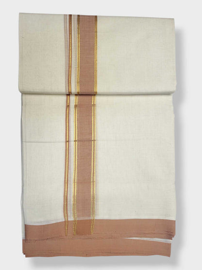 Kerala Balaramapuram Pure Cotton Handloom Mundu/Dhoti