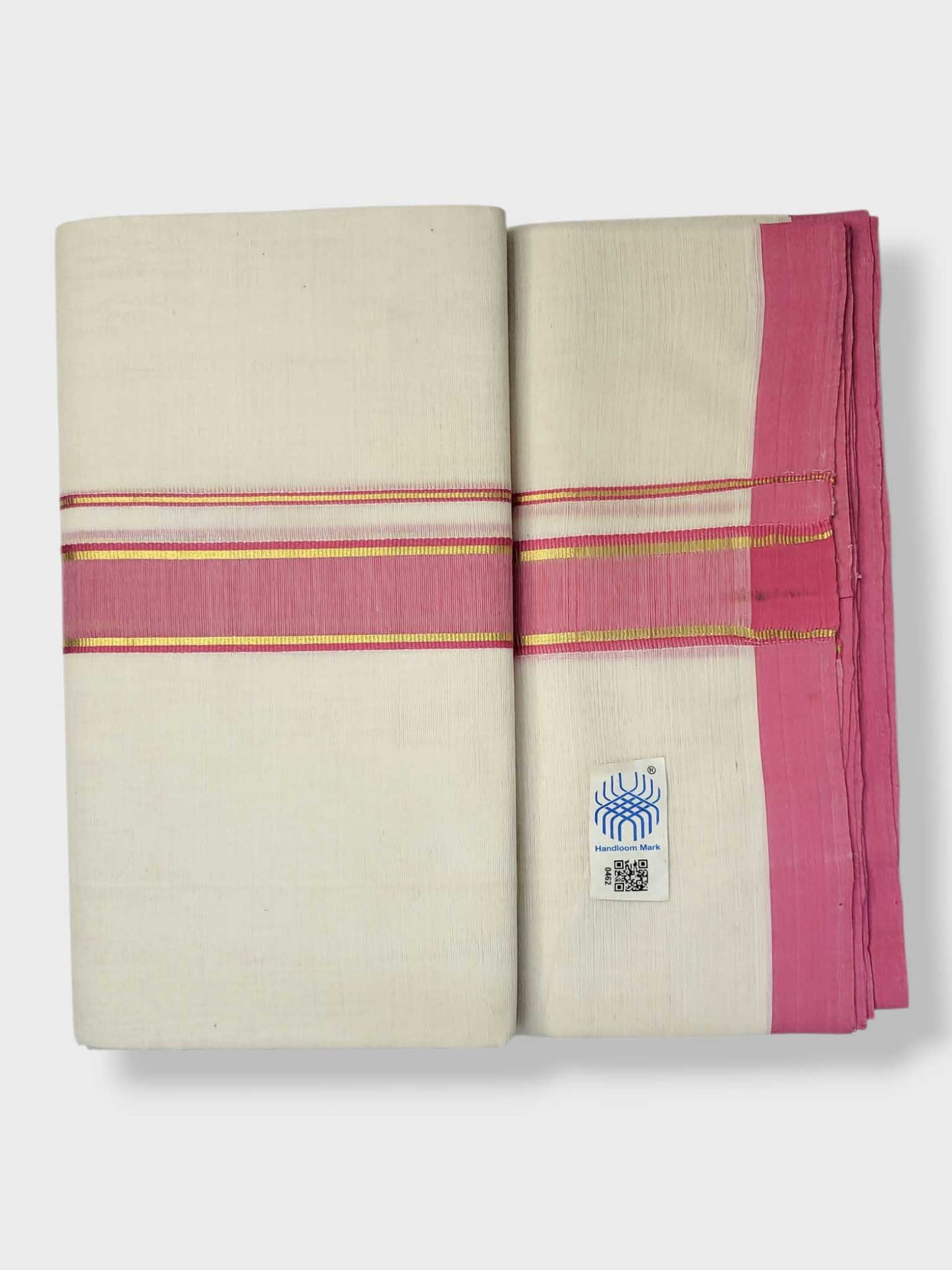 Kerala Balaramapuram Pure Cotton Handloom Mundu/Dhoti