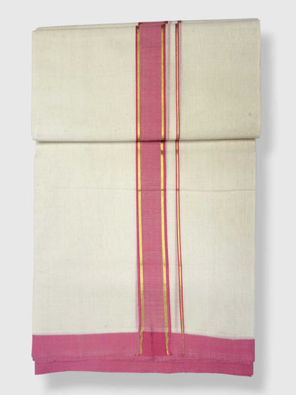 Kerala Balaramapuram Pure Cotton Handloom Mundu/Dhoti