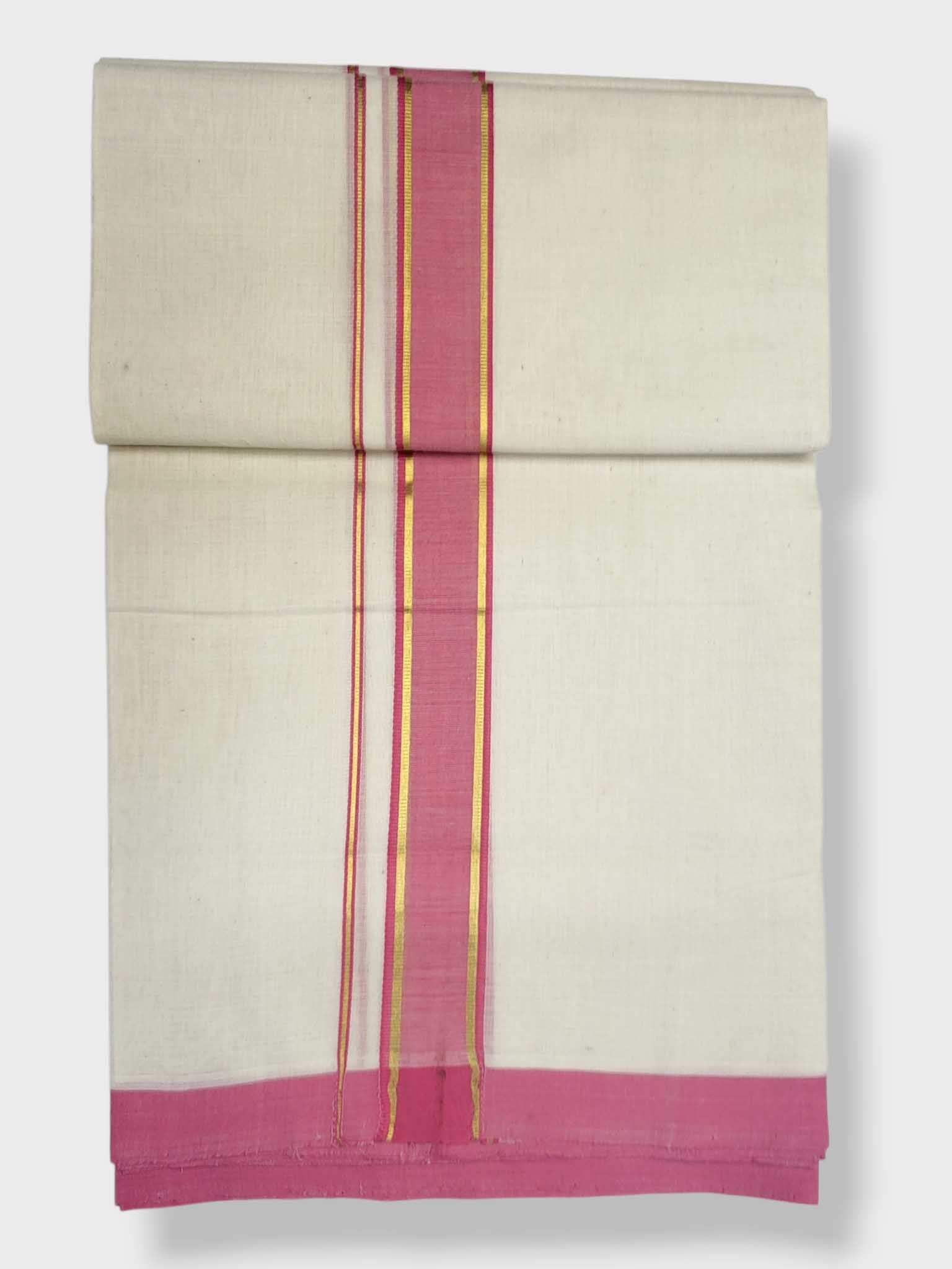 Kerala Balaramapuram Pure Cotton Handloom Mundu/Dhoti