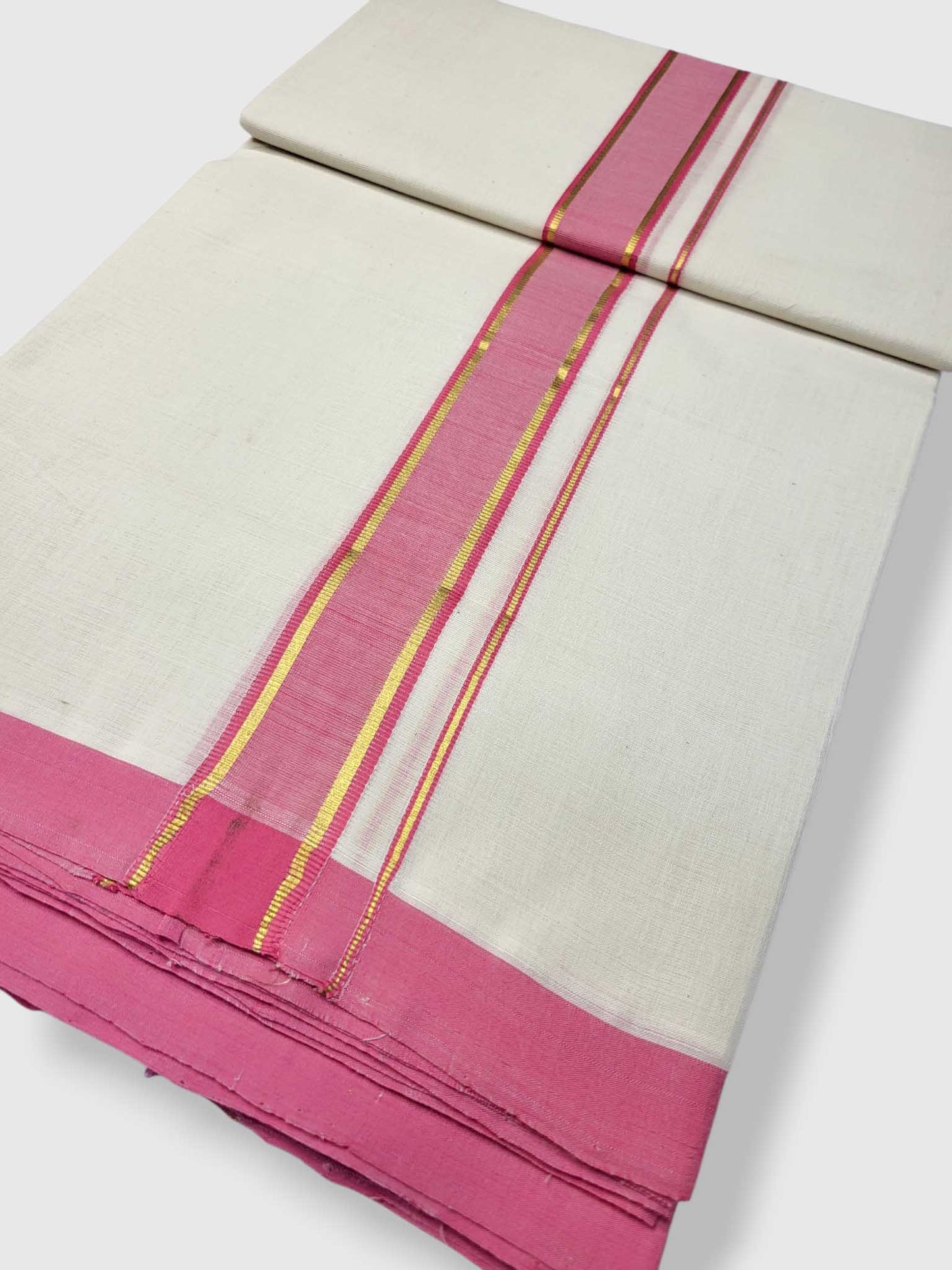 Kerala Balaramapuram Pure Cotton Handloom Mundu/Dhoti