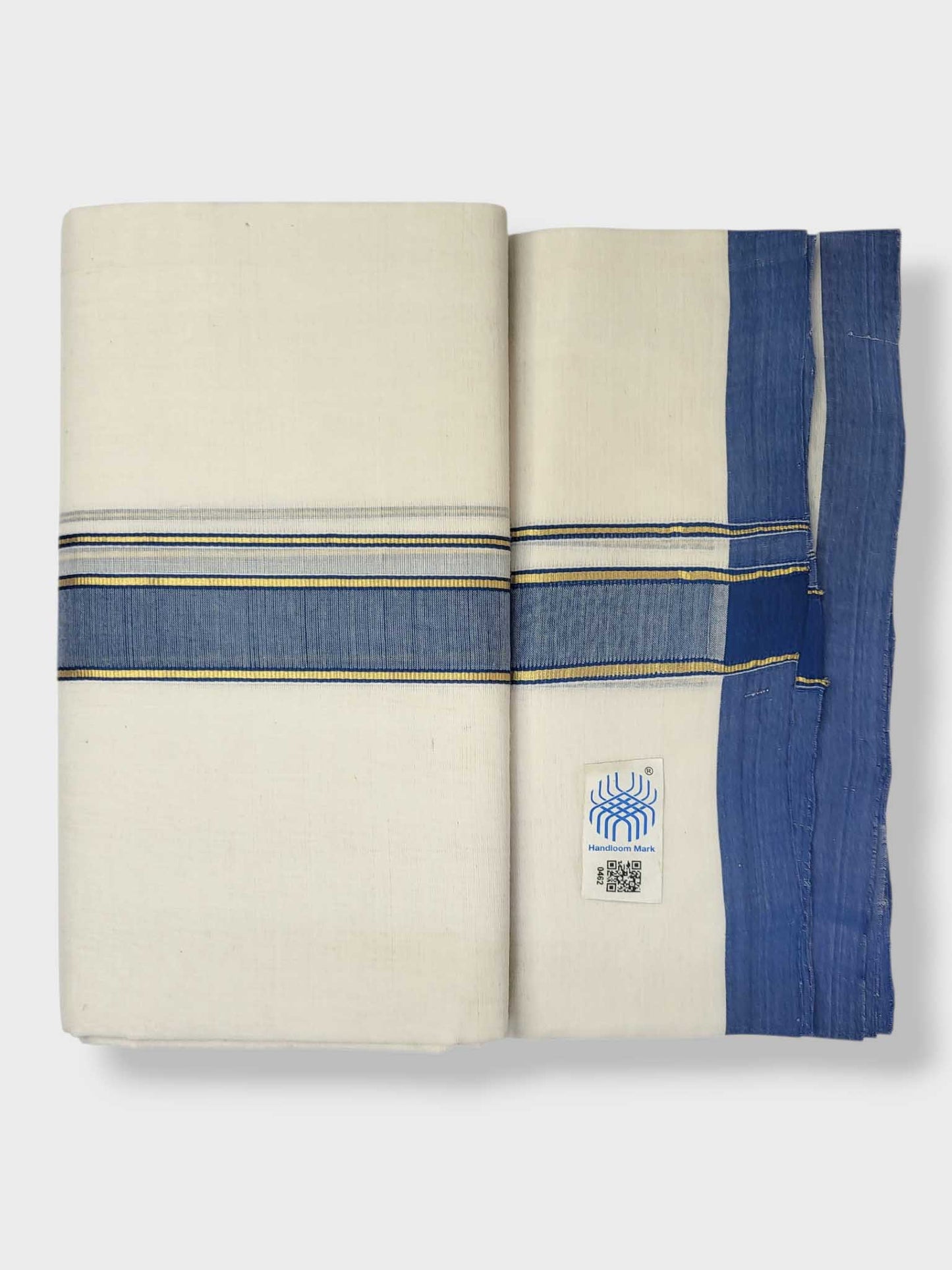 Kerala Balaramapuram Pure Cotton Handloom Mundu/Dhoti
