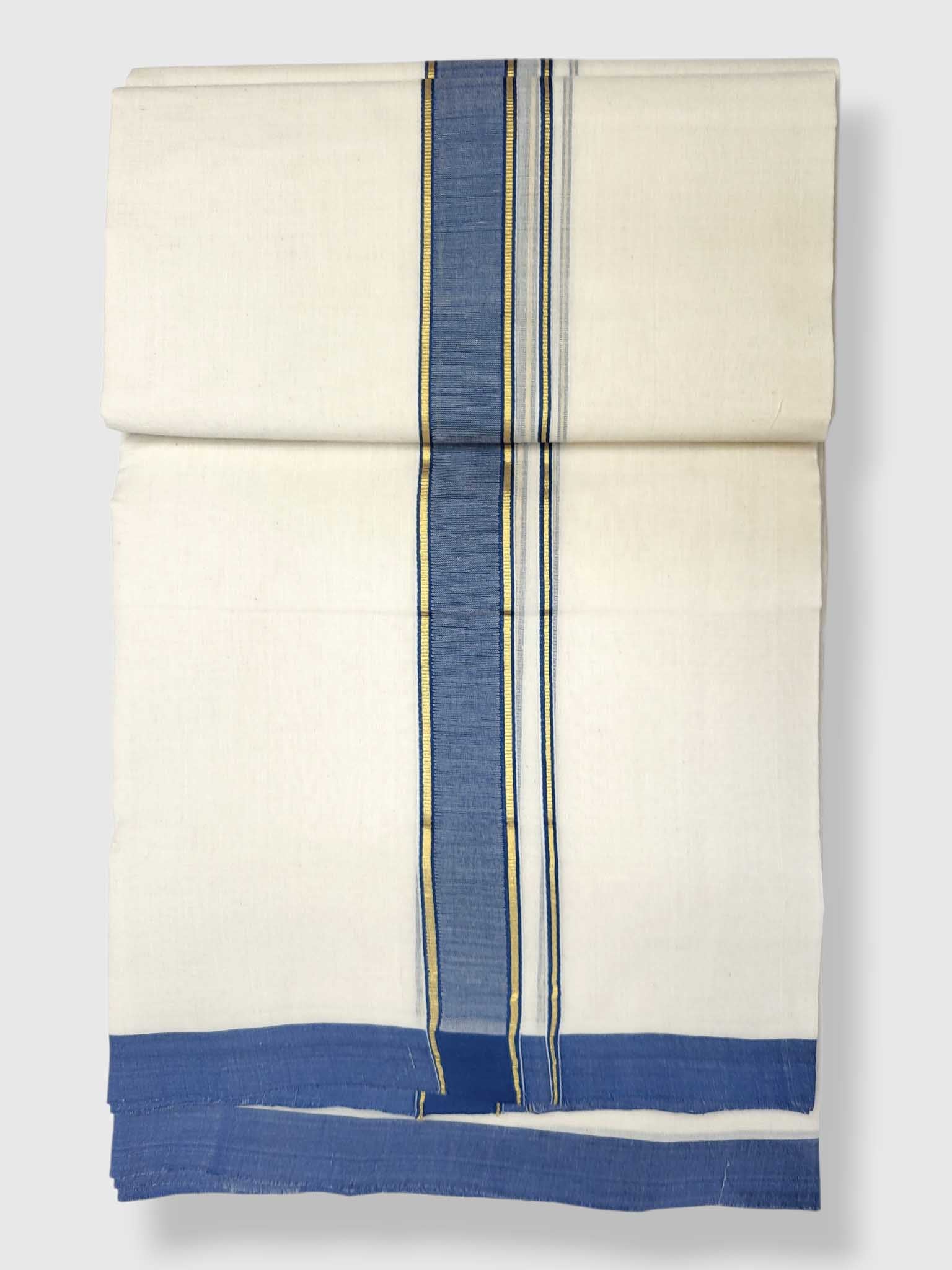 Kerala Balaramapuram Pure Cotton Handloom Mundu/Dhoti
