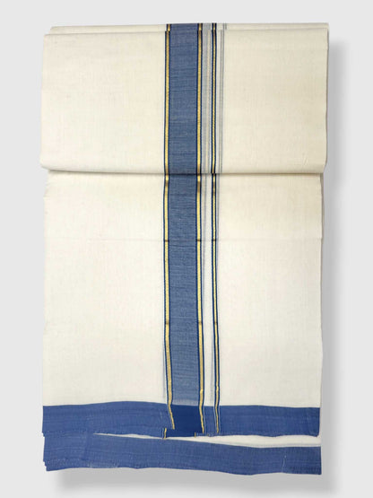 Kerala Balaramapuram Pure Cotton Handloom Mundu/Dhoti