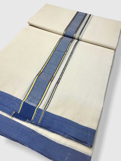 Kerala Balaramapuram Pure Cotton Handloom Mundu/Dhoti