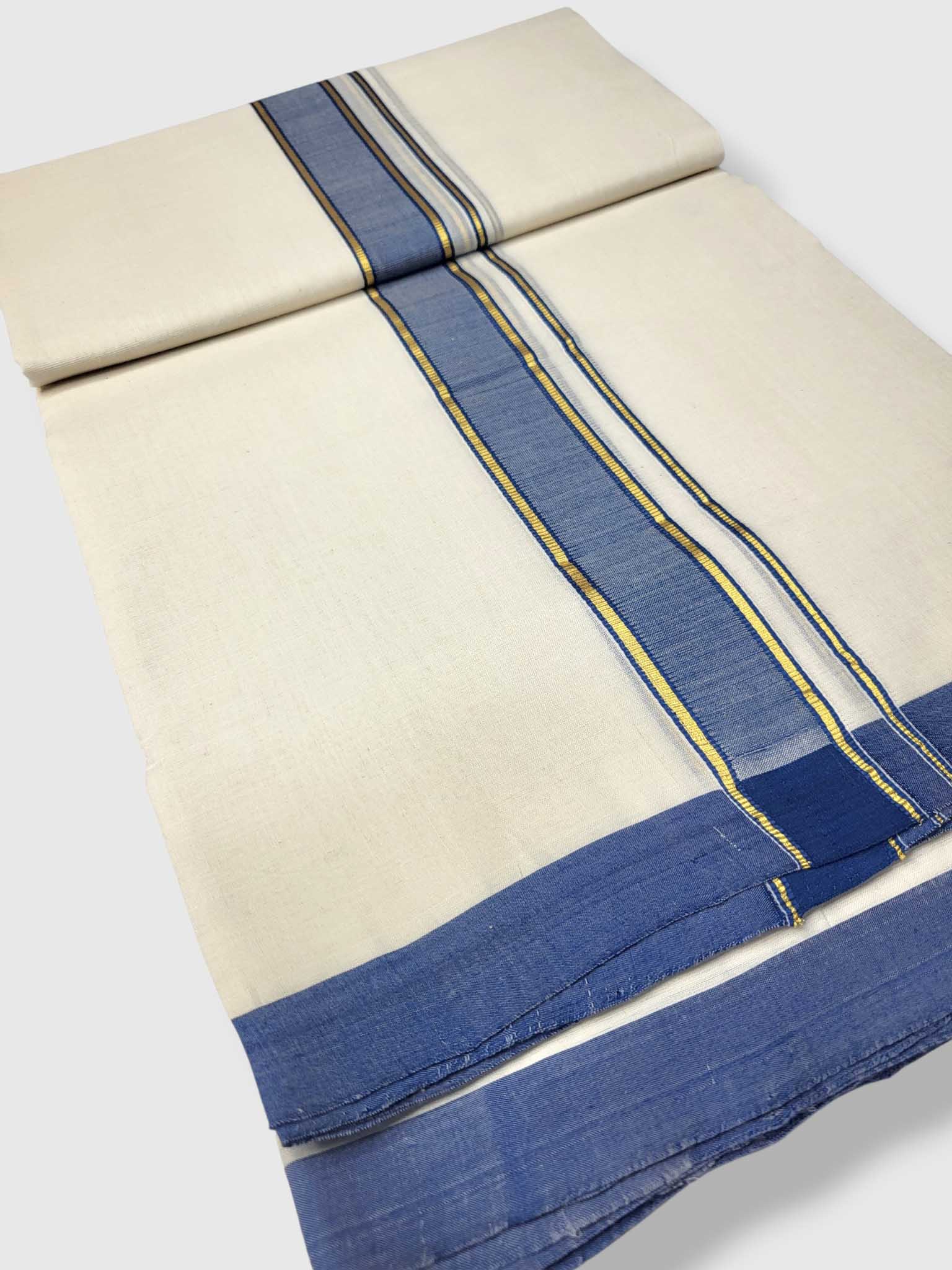 Kerala Balaramapuram Pure Cotton Handloom Mundu/Dhoti