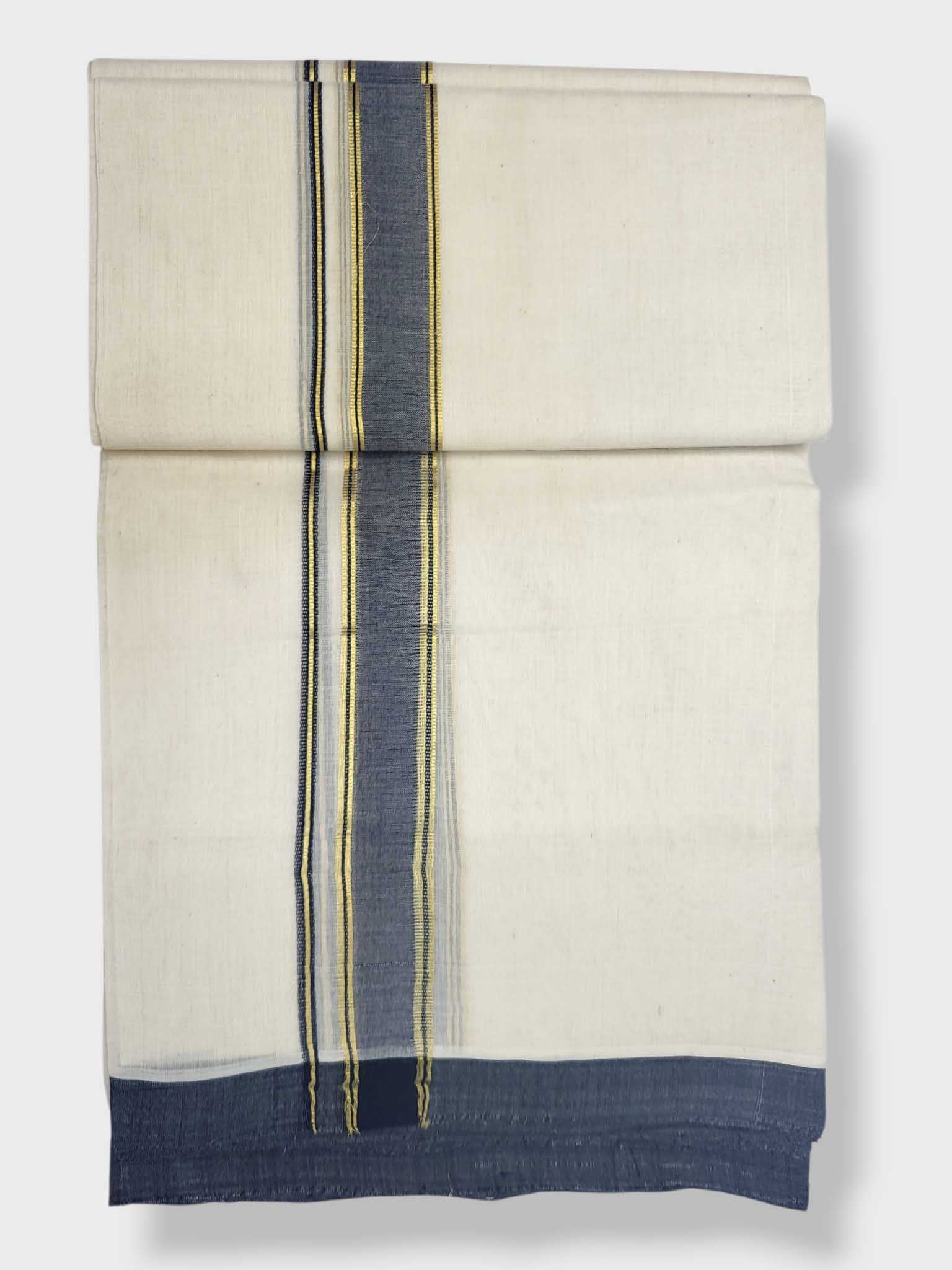 Kerala Balaramapuram Pure Cotton Handloom Mundu/Dhoti