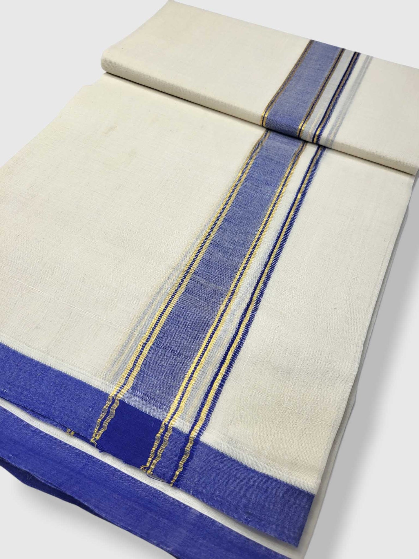Kerala Balaramapuram Pure Cotton Handloom Mundu/Dhoti