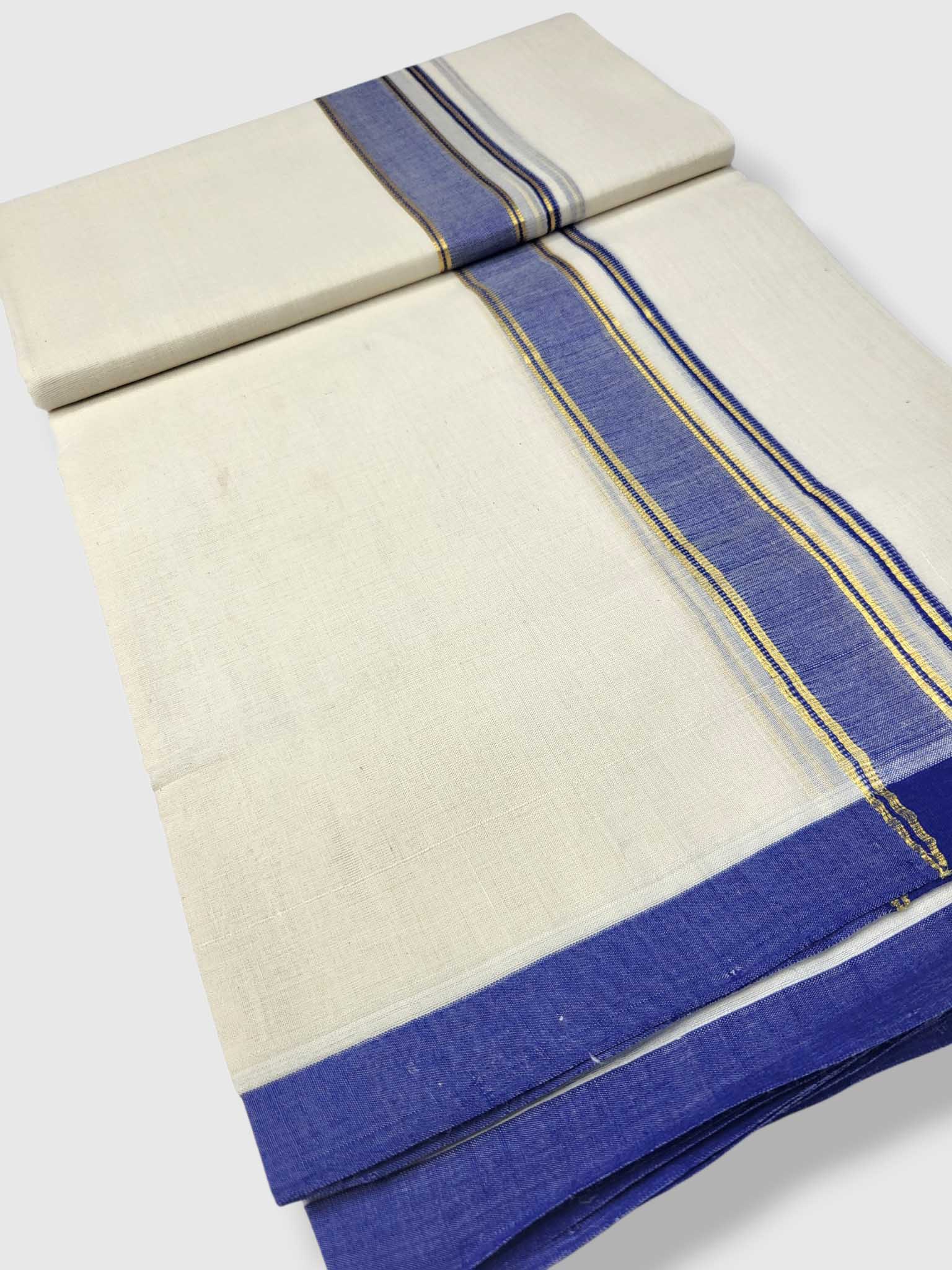 Kerala Balaramapuram Pure Cotton Handloom Mundu/Dhoti