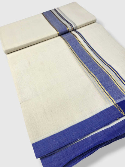 Kerala Balaramapuram Pure Cotton Handloom Mundu/Dhoti