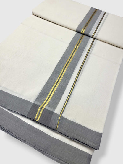 Kerala Balaramapuram Pure Cotton Handloom Mundu/Dhoti