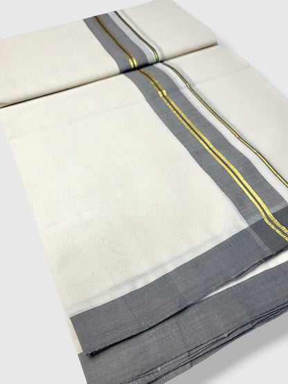 Kerala Balaramapuram Pure Cotton Handloom Mundu/Dhoti