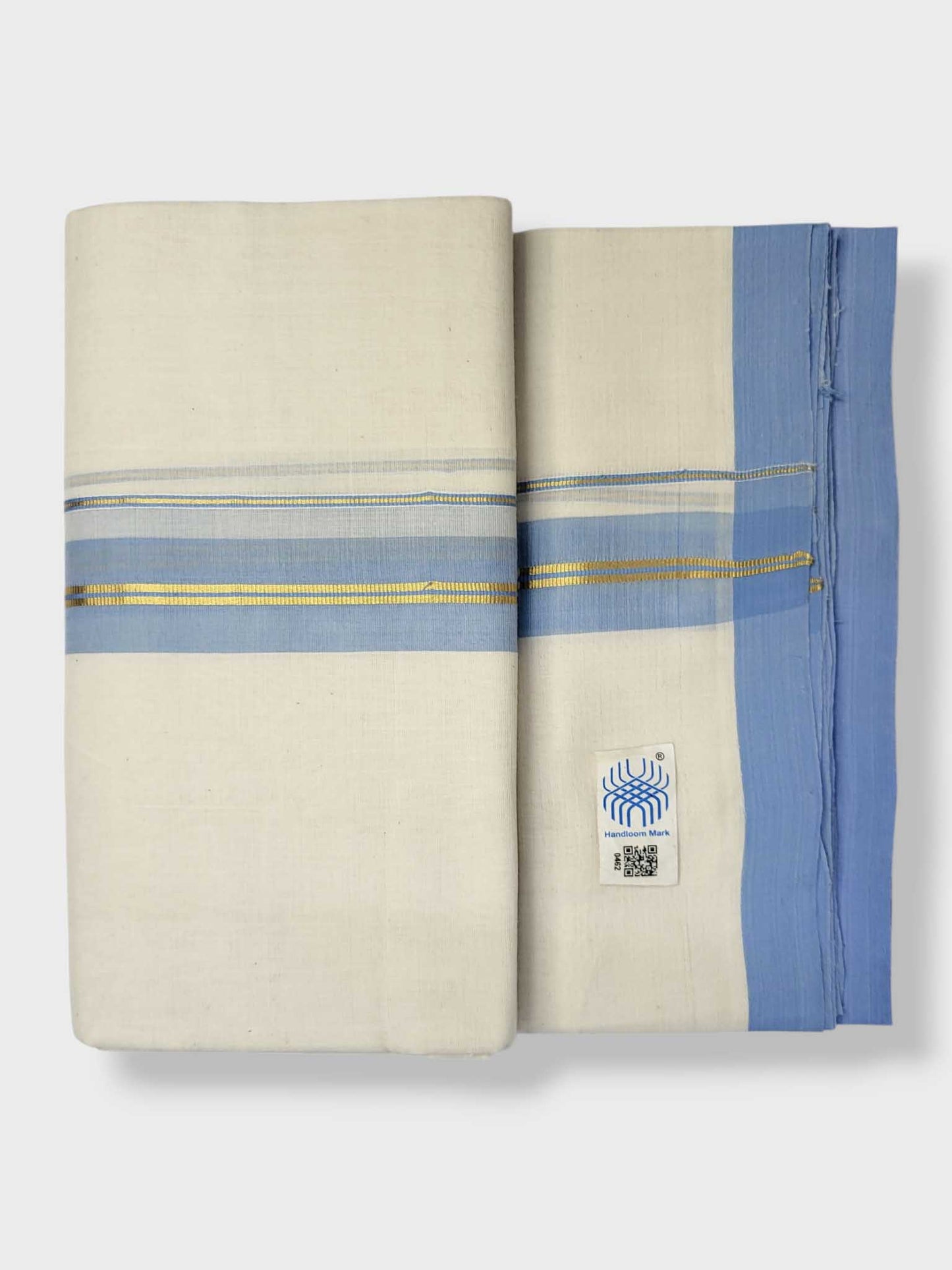 Kerala Balaramapuram Pure Cotton Handloom Mundu/Dhoti