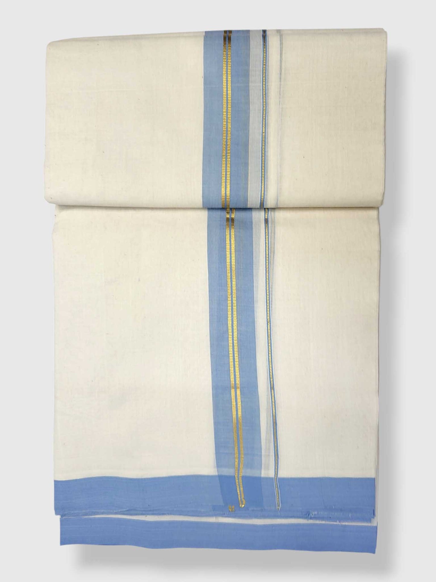 Kerala Balaramapuram Pure Cotton Handloom Mundu/Dhoti