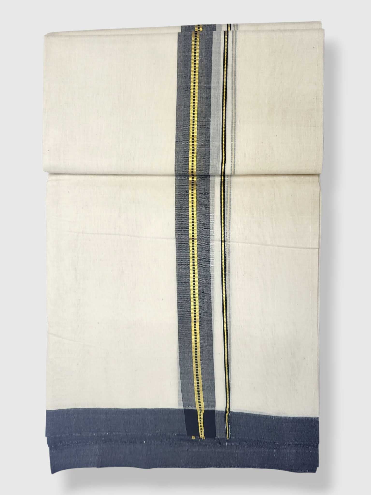 Kerala Balaramapuram Pure Cotton Handloom Mundu/Dhoti