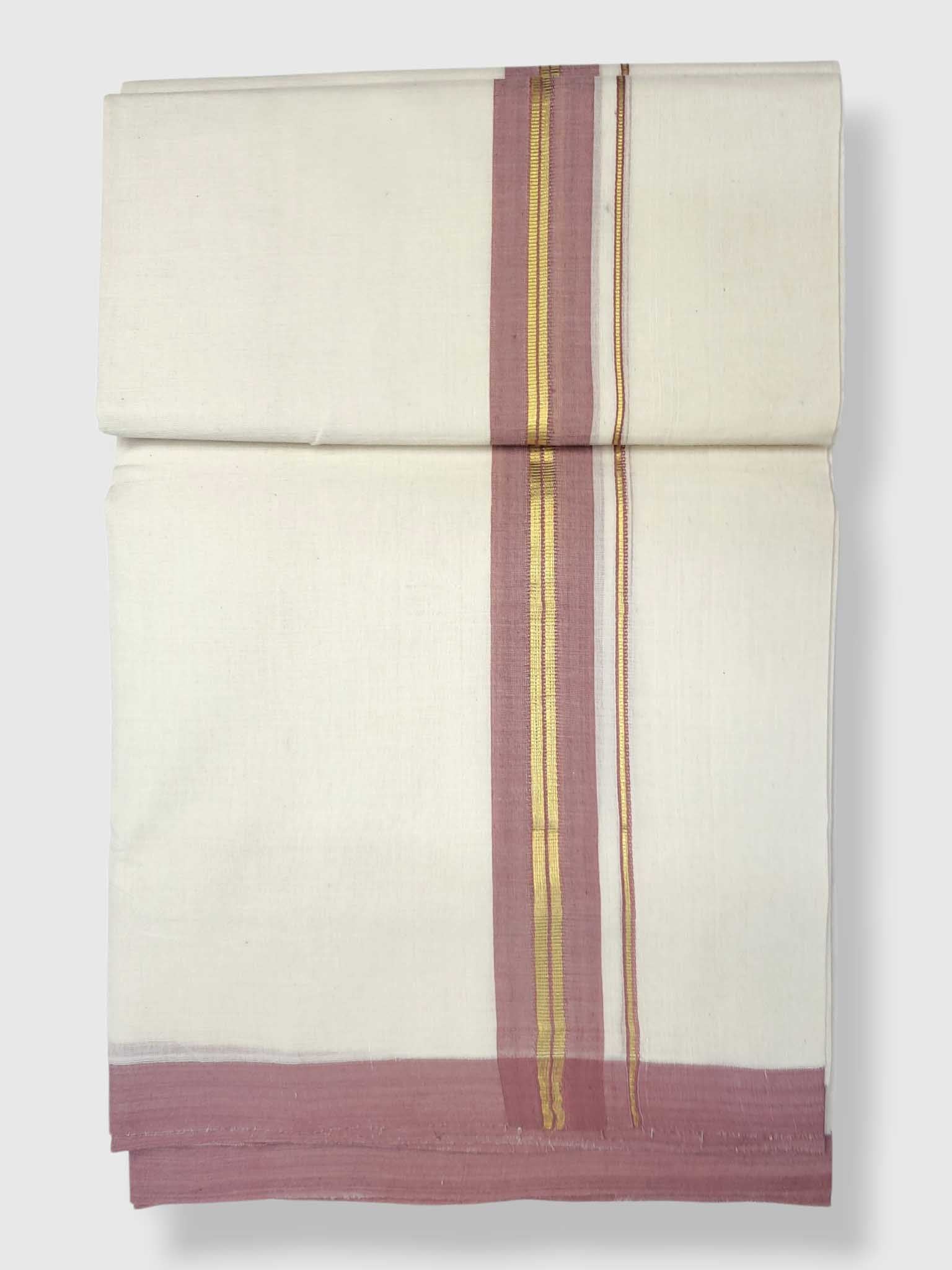 Kerala Balaramapuram Pure Cotton Handloom Mundu/Dhoti