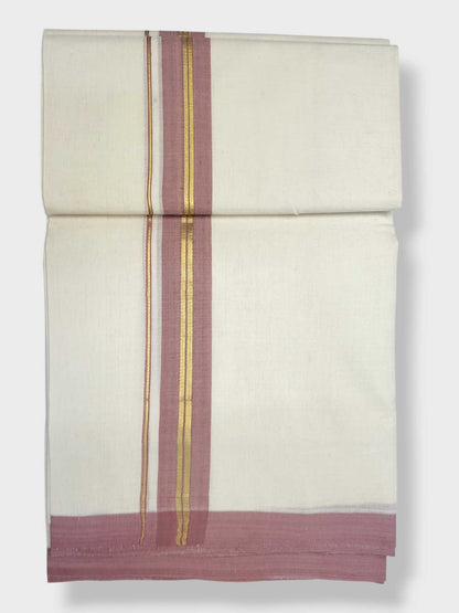 Kerala Balaramapuram Pure Cotton Handloom Mundu/Dhoti