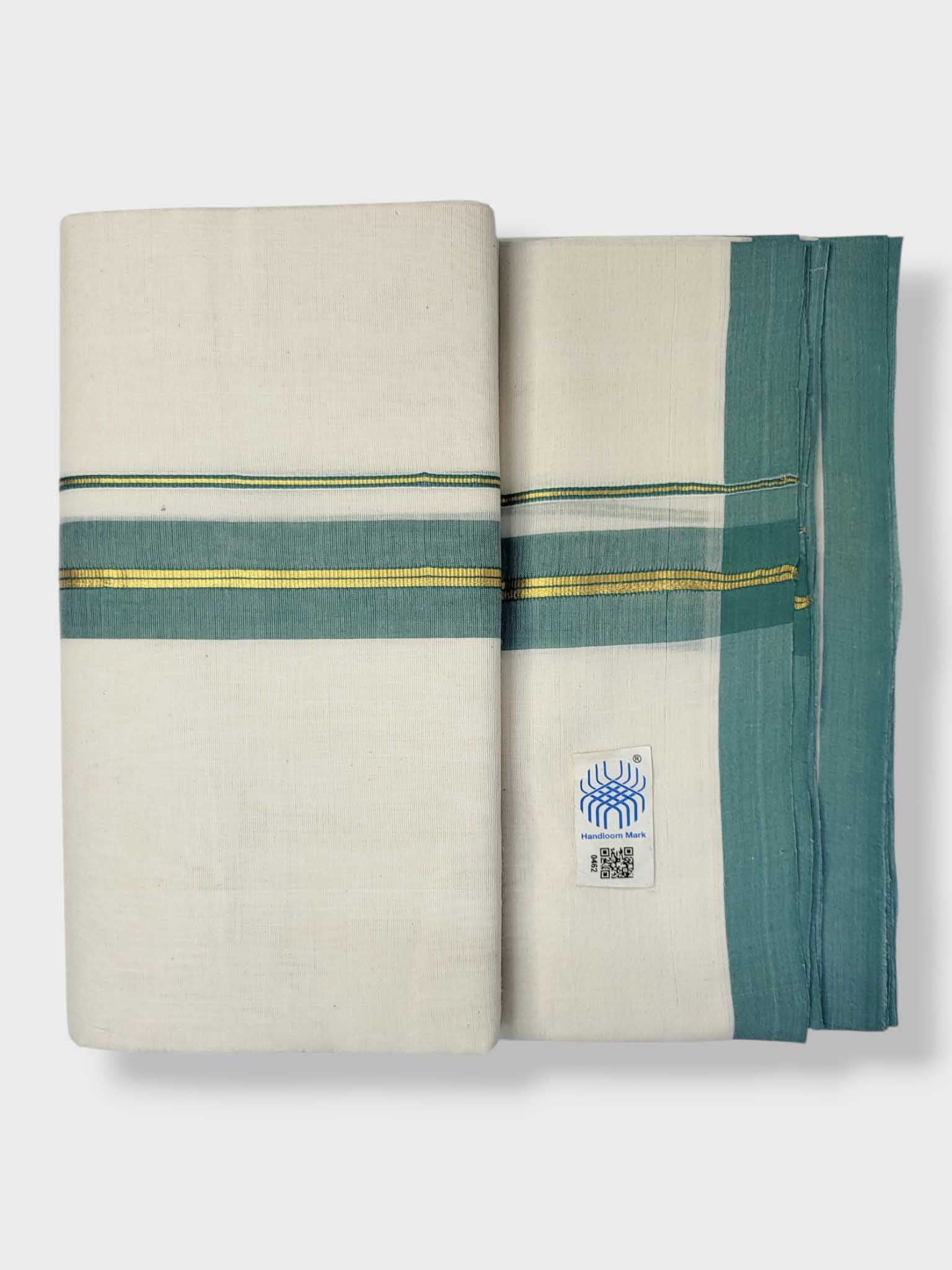 Kerala Balaramapuram Pure Cotton Handloom Mundu/Dhoti