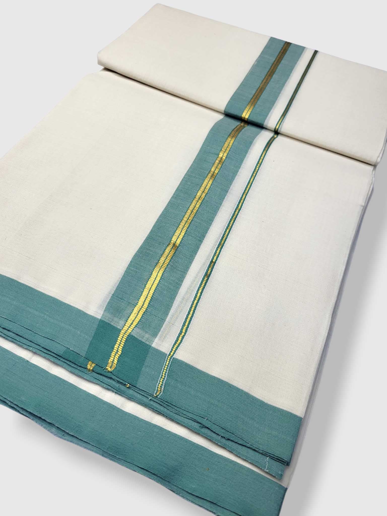 Kerala Balaramapuram Pure Cotton Handloom Mundu/Dhoti