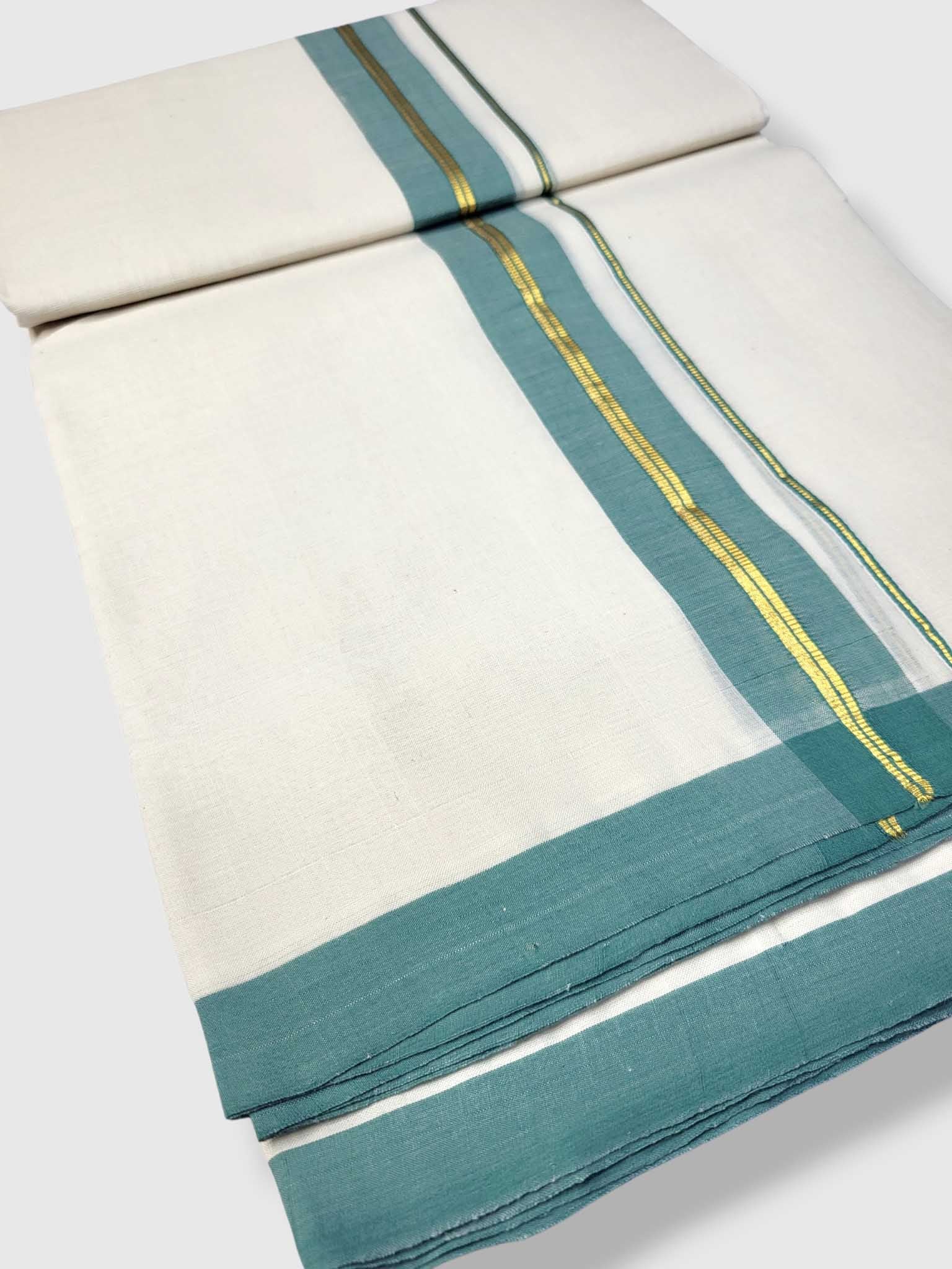 Kerala Balaramapuram Pure Cotton Handloom Mundu/Dhoti