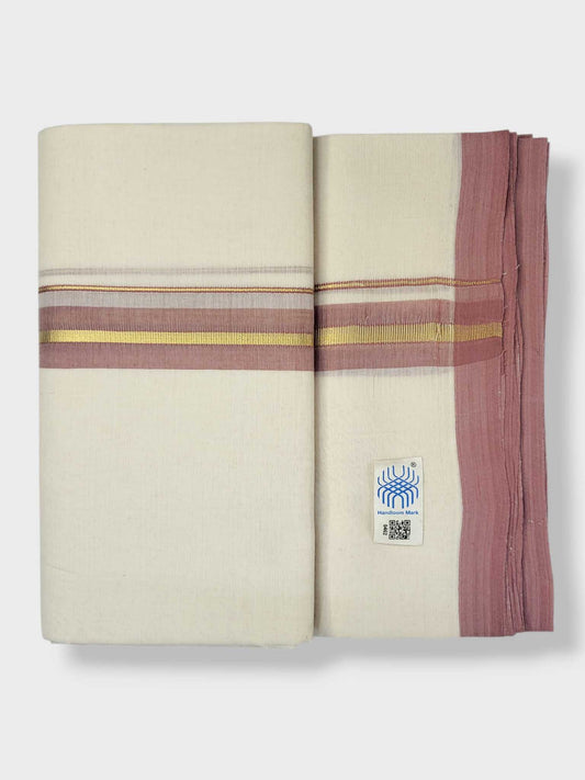 Kerala Balaramapuram Pure Cotton Handloom Mundu/Dhoti