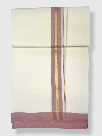 Kerala Balaramapuram Pure Cotton Handloom Mundu/Dhoti
